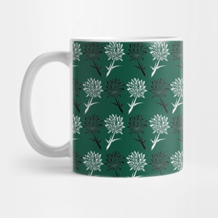 Green Dandelion Pattern Mug